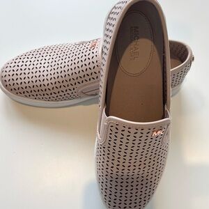 Michael Kors Blush Perforated Slip-On Shoes